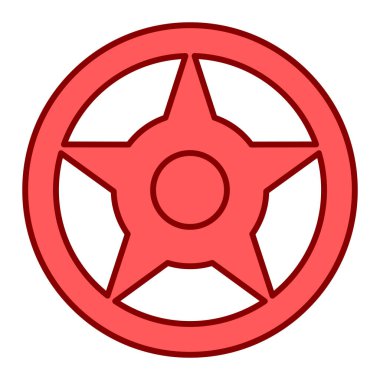 Modern oto tamir simgesinin vektör illüstrasyonu