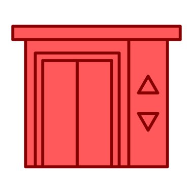 Modern asansör simgesinin vektör çizimi 