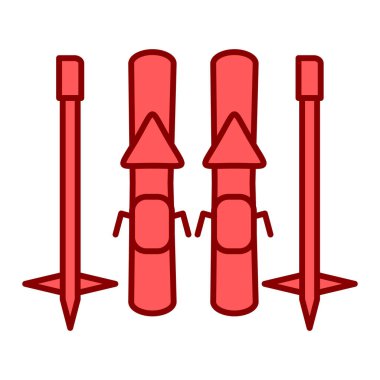 roket ikonu vektör illüstrasyonu