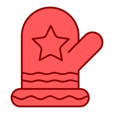 Noel Baba şapka ikonu. Web için yıldız vektör simgelerinin özet çizimi