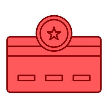 Kredi kartı ikonu vektör illüstrasyonu