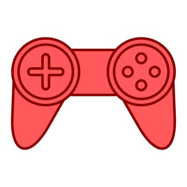 Oyun çubuğu simgesi. Web için gamepad vektör simgelerinin karikatür çizimi