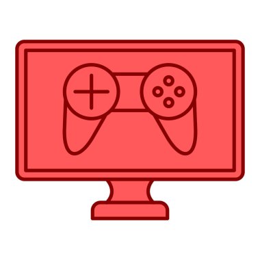 Video oyunu simgesi vektör çizimi tasarımı