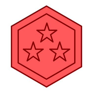 Moda biçimi izole edilmiş arkaplan yıldız simgesi