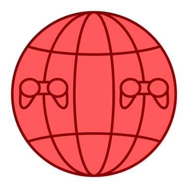 küresi ve dünya vektör çizimi tasarımı olan küre