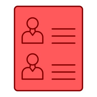 ID kart simgesi vektör illüstrasyonu