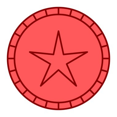 Moda biçimi izole edilmiş arkaplan yıldız simgesi