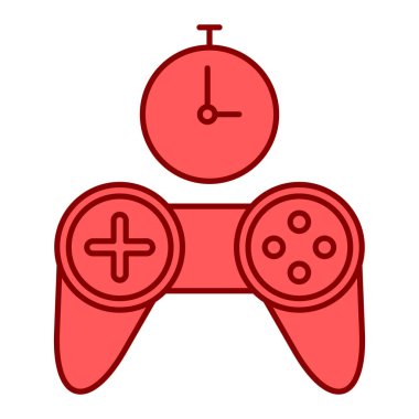 Oyun sahası ve top vektör çizimi tasarımlı joystick denetleyici