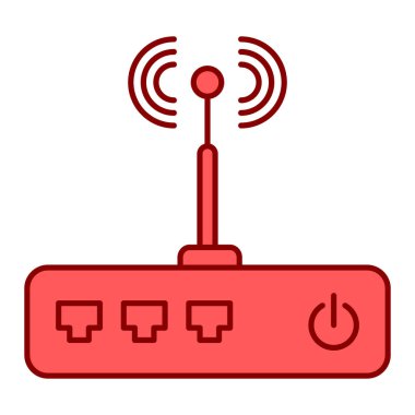 router simgesi vektör illüstrasyonu