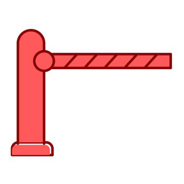 bariyer simgesi vektör illüstrasyonu
