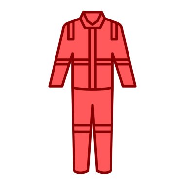 Ceket ikonu. Ekipman. vektör illüstrasyonu