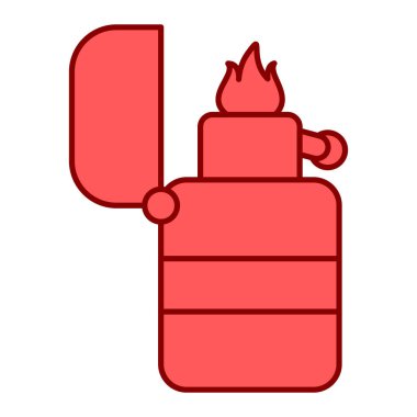 Ateş ikonu. vektör illüstrasyonu