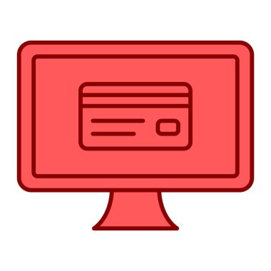 İleti ikonu vektör illüstrasyon tasarımı ile bilgisayar monitörü