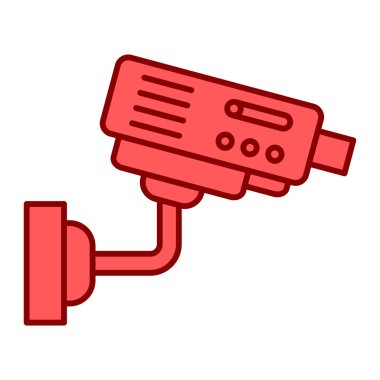 Kapalı devre kamera simgesi. beyaz arkaplanda izole edilmiş web tasarımı için görüntü sistemi vektör simgeleri