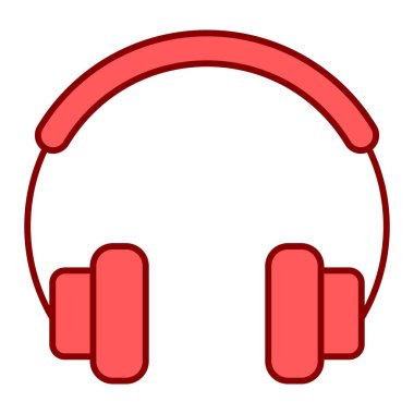 kulaklık simgesi vektör illüstrasyonu