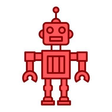 robot ikon vektör illüstrasyonu