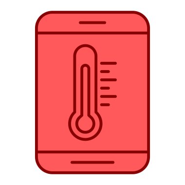 termometre simgesi vektör illüstrasyonu