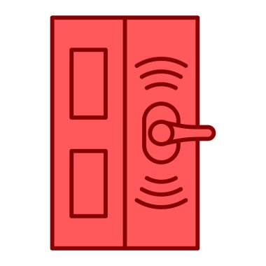 kapı simgesi vektör illüstrasyonu