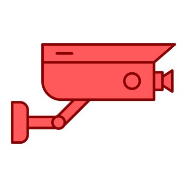 ccTV kamera simgesi vektör illüstrasyon grafik tasarımı