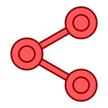 Paylaş. Web simgesi basit illüstrasyon