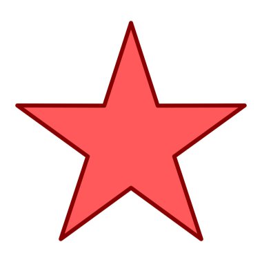 yıldız simgesi vektör illüstrasyonu