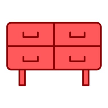 mobilya ikonu vektör illüstrasyonu