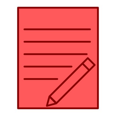 Belge. Web simgesi basit illüstrasyon