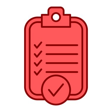 Kontrol listesi panosu simge vektör çizimi tasarımı