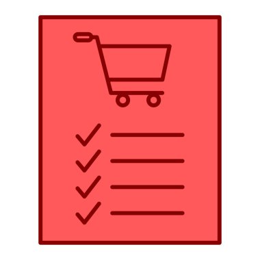 Alışveriş arabası ikon vektör illüstrasyonu