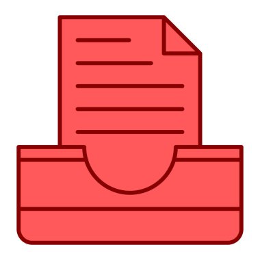 belge klasörü. Basit illüstrasyon