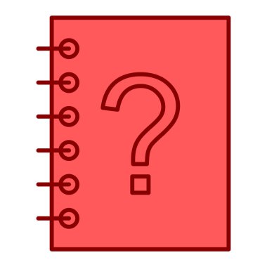 Soru işareti simgesi. düz tasarım biçimi.