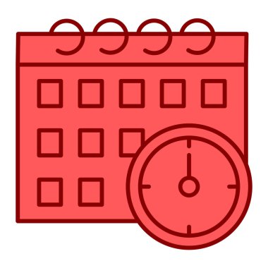 Takvim simgesi vektör illüstrasyonu