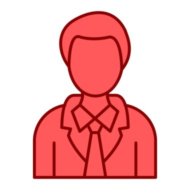 İş adamı avatar karakter vektör çizimi tasarımı