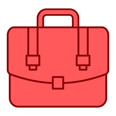 Çanta. Web simgesi basit illüstrasyon