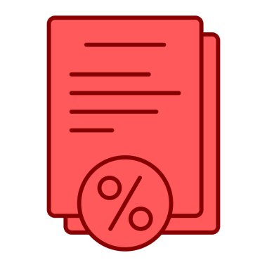 Belge modern simgesinin vektör illüstrasyonu