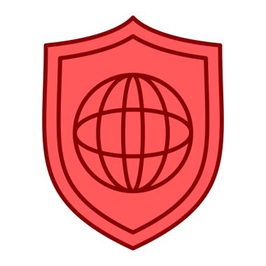 kalkan güvenlik vektörü illüstrasyon tasarımı