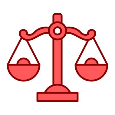 Hukuk ve adalet vektörü illüstrasyonu