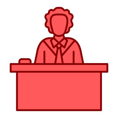 Konuşma balonu vektör illüstrasyon tasarımı ile iş adamı