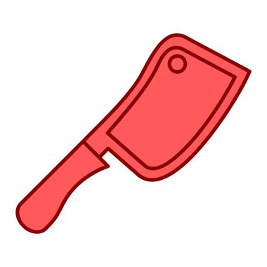 Mutfak gereçleri simgesi. Ağ için bıçak vektör simgelerinin özet çizimi