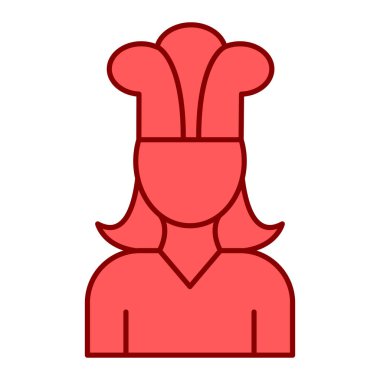 Şapka vektör illüstrasyon tasarımlı şef avatar