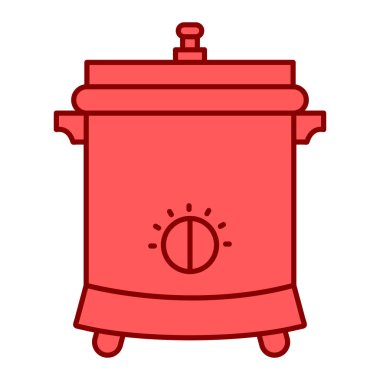 ateş vektör illüstrasyonlu pot