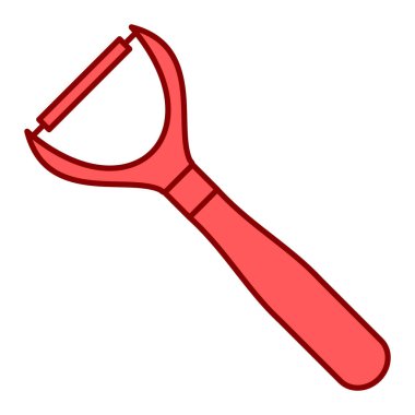 Anahtar aracı simgesi. beyaz arkaplanda izole edilmiş web tasarımı için kırmızı çivi araba vektör çizimi