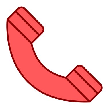 Telefon simgesi vektör illüstrasyonu