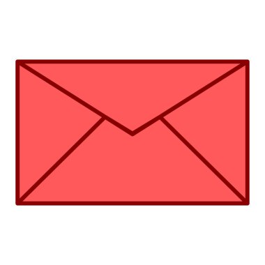 zarf e- posta simgesi vektör illüstrasyon grafik tasarımı