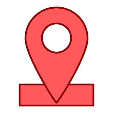 konum pin simgesi vektör illüstrasyonu