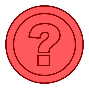 Soru işareti simgesi. Web için ünlem vektör simgelerinin özet çizimi