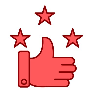 Başparmak yukarı simge vektör illüstrasyon tasarımı el