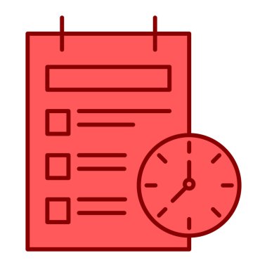 Kontrol listesi simgesi vektör illüstrasyonu