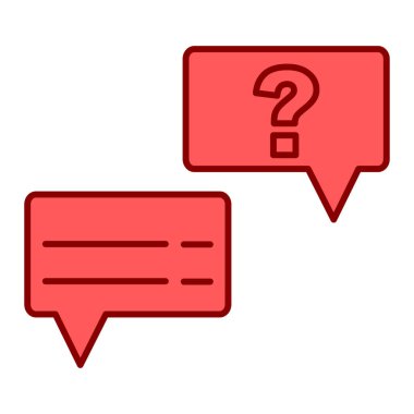 Konuşma baloncukları vektör illüstrasyon tasarımı ile sohbet balonu