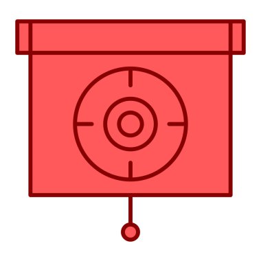 hedef simge vektör illüstrasyonu